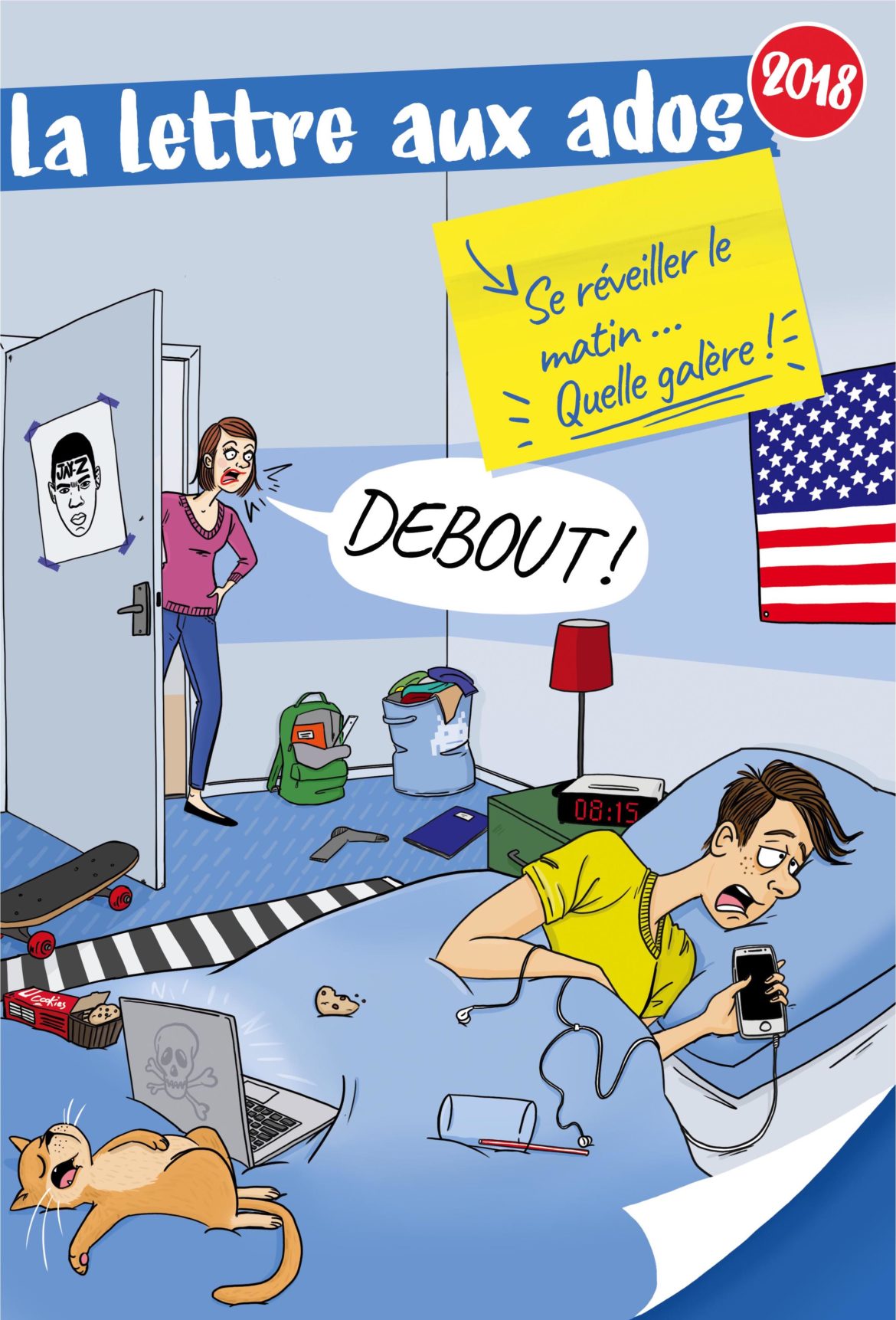 ado dans son lit. sommeil Laetitia aynié illustrations