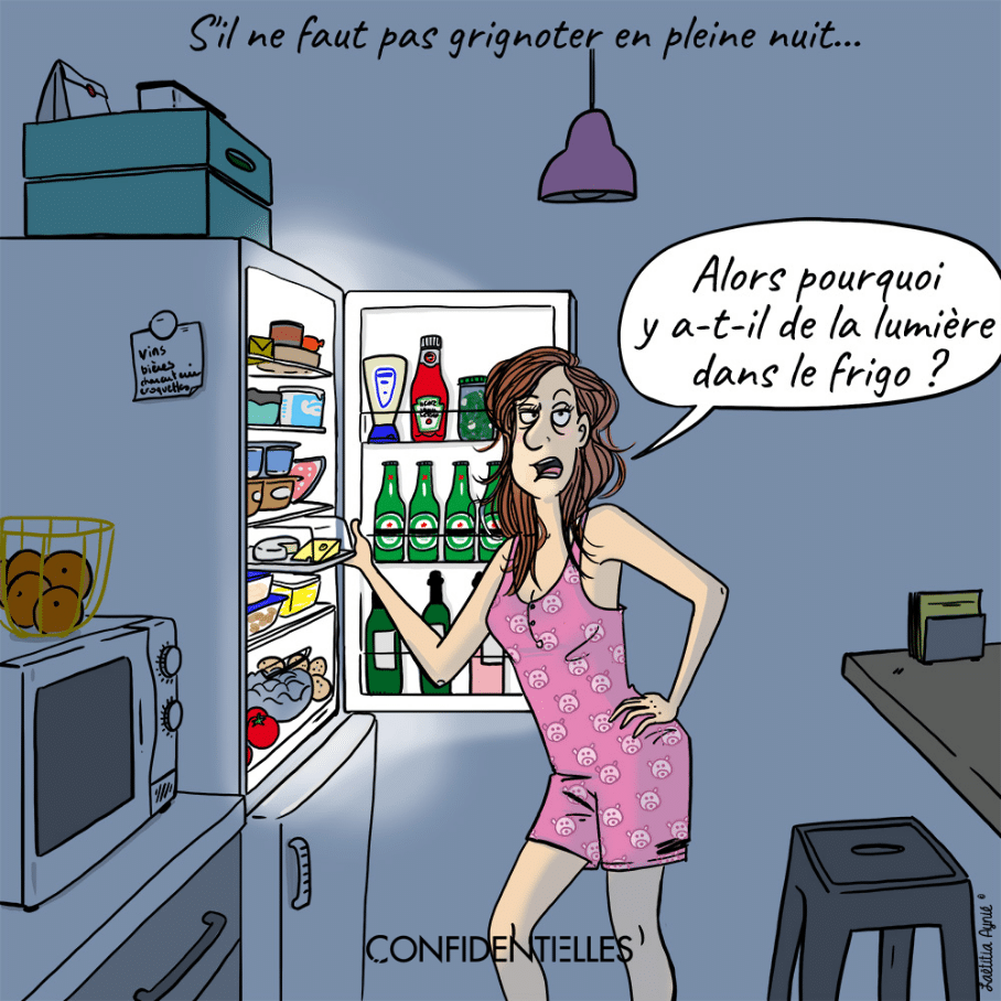 femme devant son frigidaire