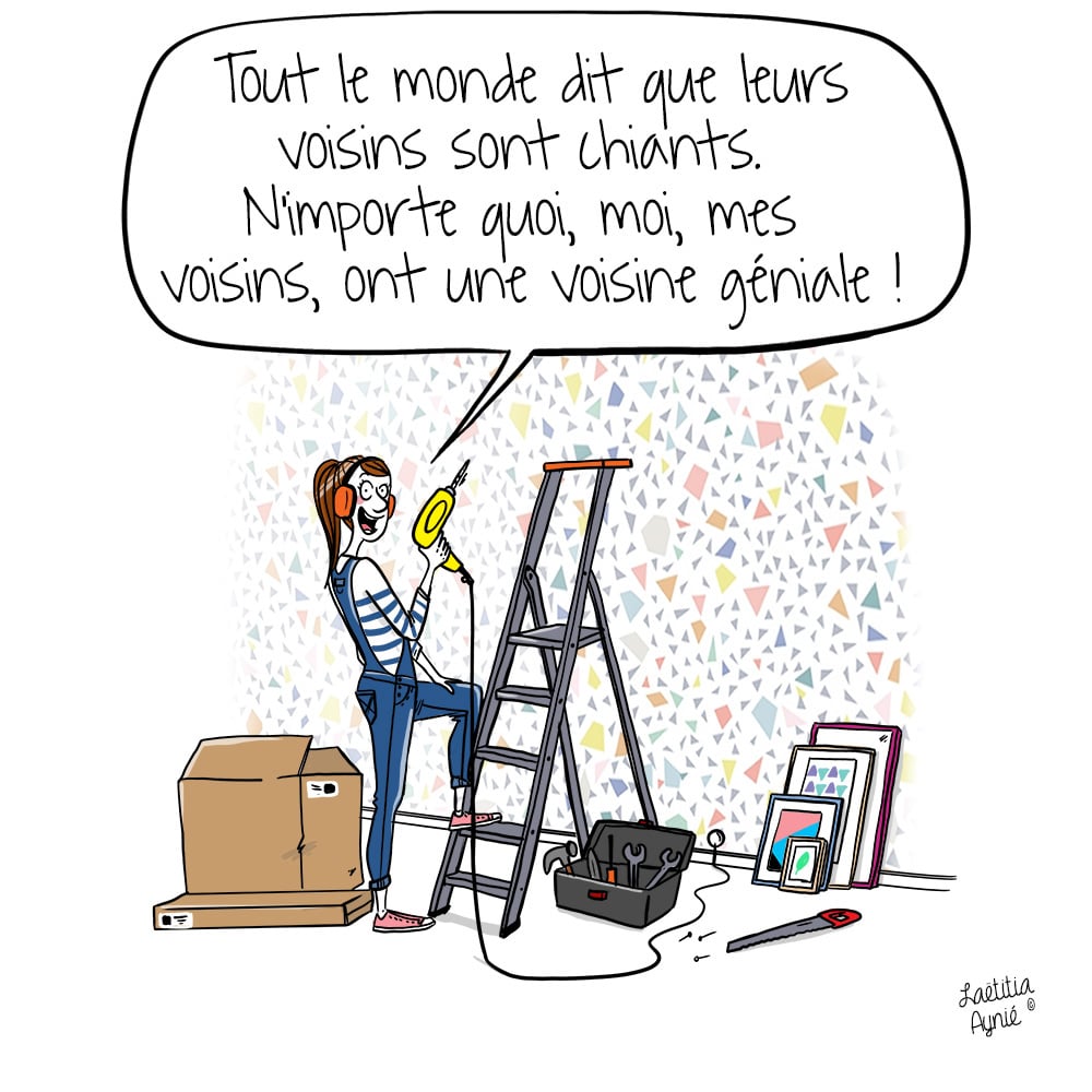 femme bricolage Laetitita aynié illustrations