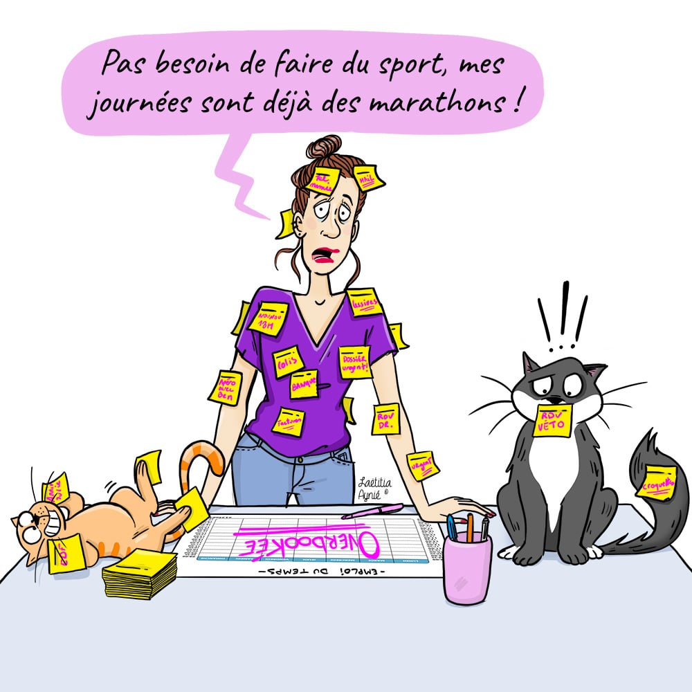 femme chats Laetitia aynié illustrations