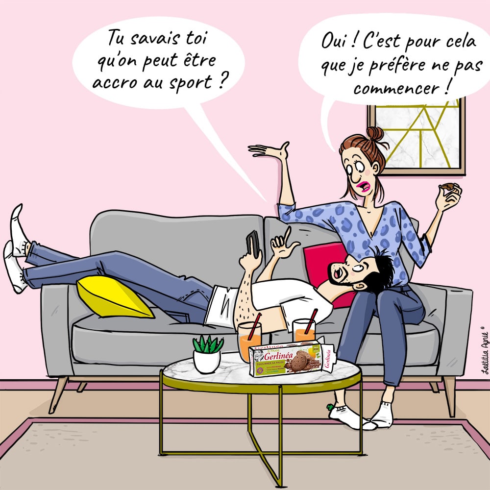 couple canapéLaetitia aynié illustrations
