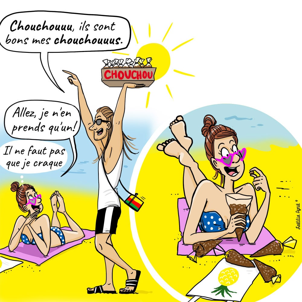 femme plage Laetitia aynié illustrations