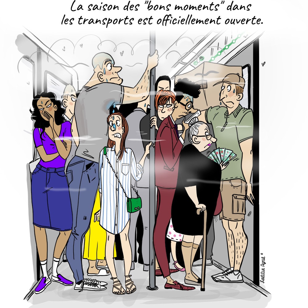 gens dans le métro parisien