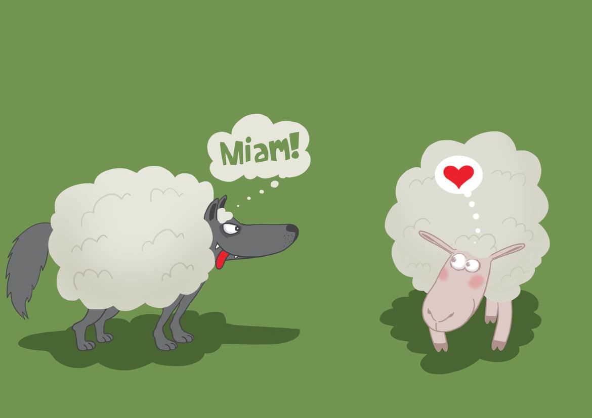 moutons  loup humour Laetitia aynié illustrations