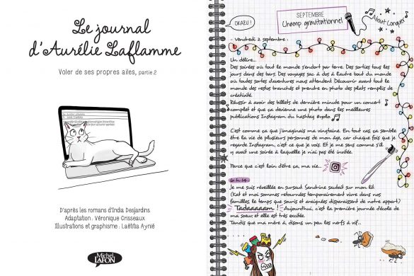 Le journal d'Aurelie Laflamme bande dessinées tome 7 _editions michel illustrations laetitia aynié