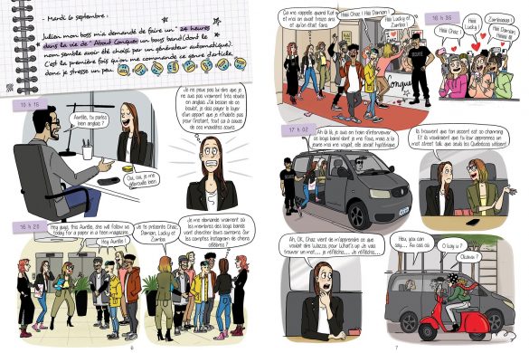 Le journal d'Aurelie Laflamme bande dessinées tome 7 _editions michel illustrations laetitia aynié