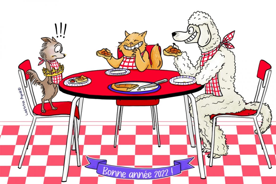 Illustration Laëtitia Aynié pour la société Groom Attitude pour sa carte de voeux 2022